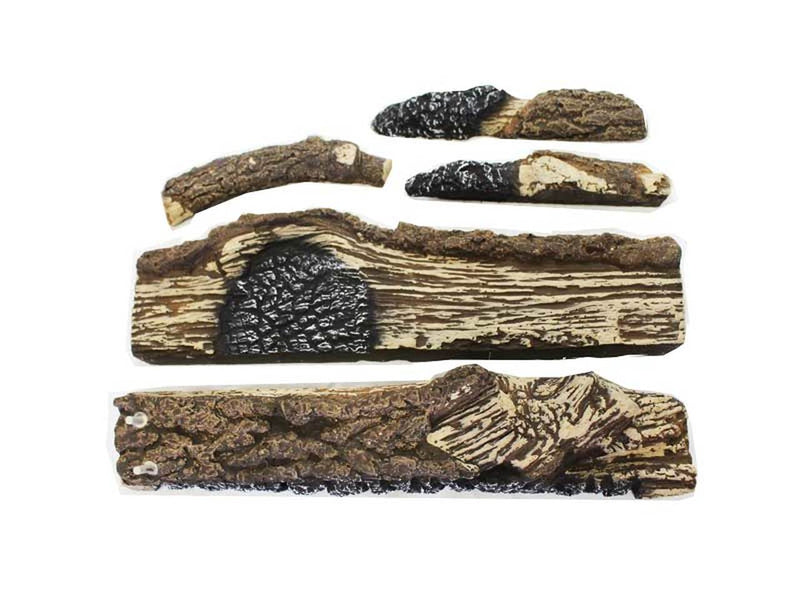 Ceramic Log Set for Buck Gas Stove Models 34, 36, 42, 329 - PO-CR34LG - Fireplace Choice