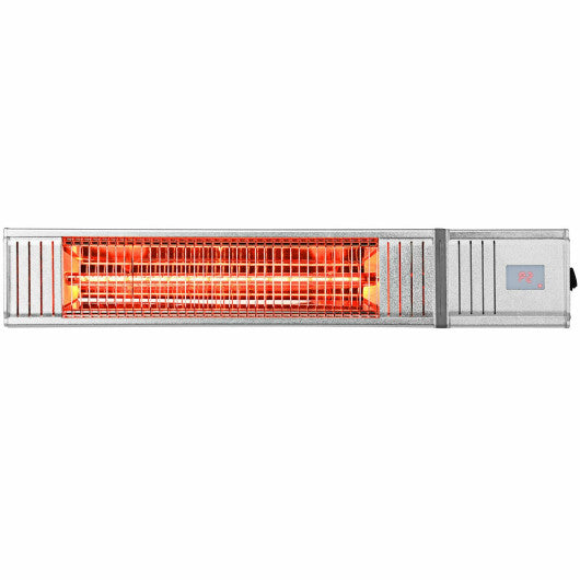 Costway 1500W Infrared Patio Heater with Remote Control and 24H Timer for Indoor and Outdoor - Alternate View