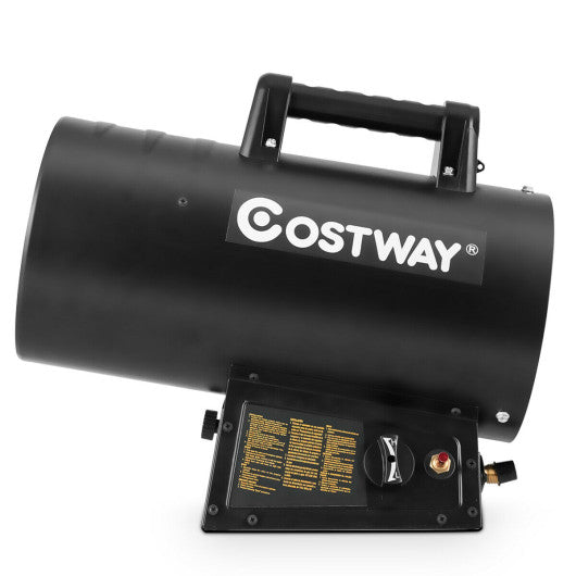 Costway 60000 BTU Outdoor Protection Portable Propane Forced Air Heater - Alternate View
