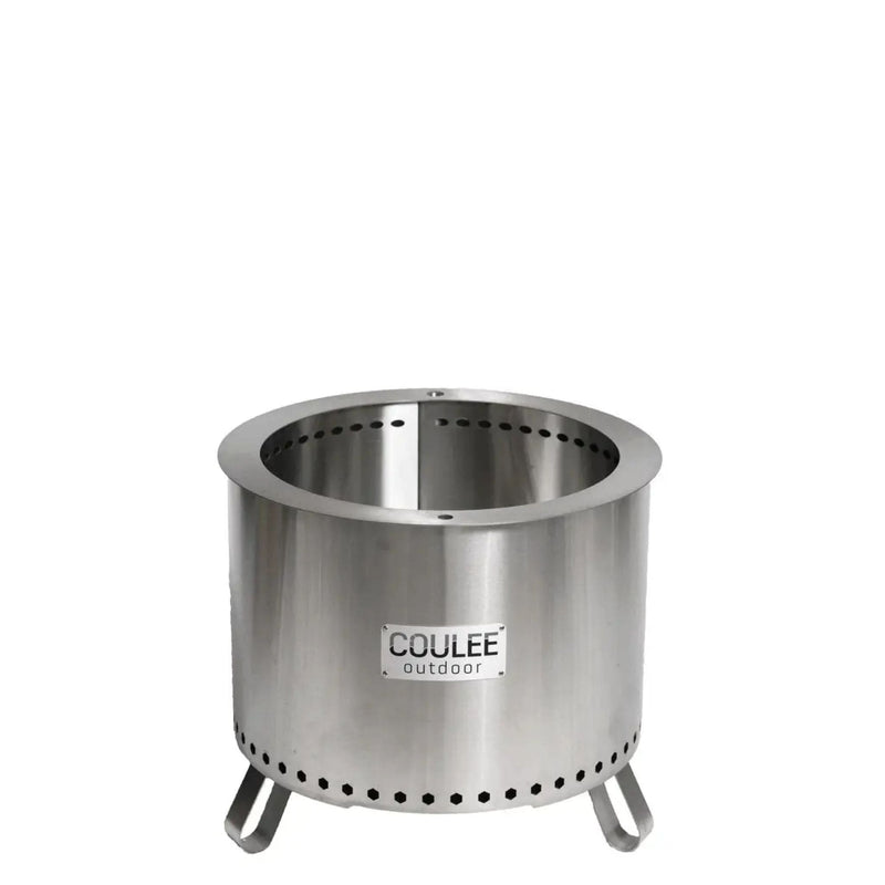 Coulee Outdoor Coulee Colorado 21" Smokeless Multifuel Portable Stainless Steel Fire Pit - Alternate View