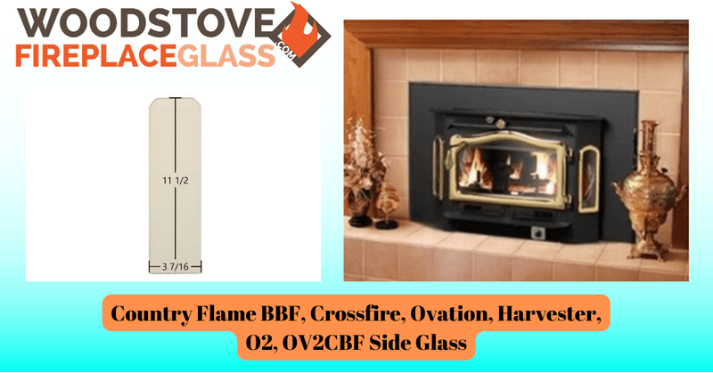 Country Flame BBF, Crossfire, Ovation, Harvester, O2, OV2CBF Side Glass - Detail View