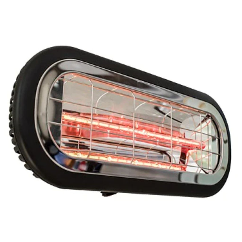 Dr. Infrared Heater 18" Black Carbon Wall Mount Ceiling Infrared Indoor/Outdoor Patio Heater - Detail View
