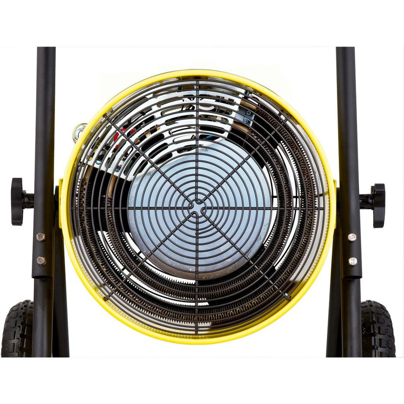 Dr. Infrared Heater 22" Salamander Construction 15000-Watt Triple Phase Portable Fan Forced Electric Heater - Side View