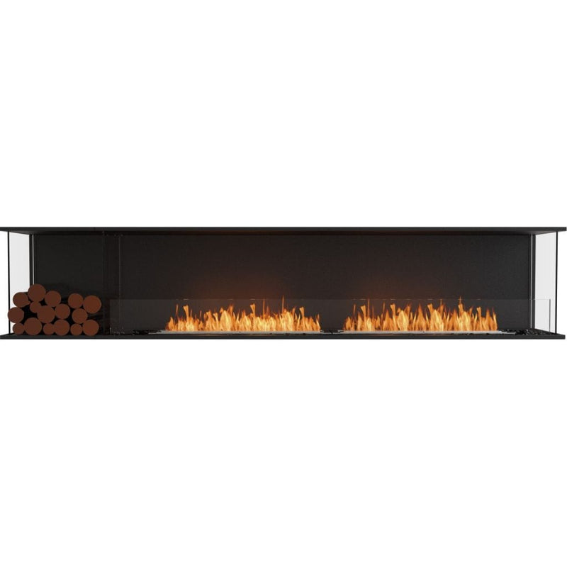 MAD Design Group EcoSmart Fire 108" Flex 104BY Bay Ethanol Fireplace Insert with Decorative Box by