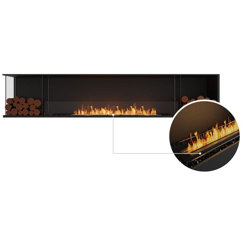 MAD Design Group EcoSmart Fire 110" Flex 104LC/104RC Ethanol Fireplace Insert with Decorative Box by - Installation View