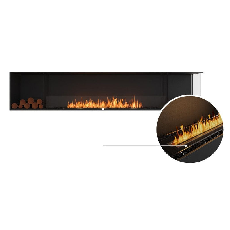 MAD Design Group EcoSmart Fire 110" Flex 104LC/104RC Ethanol Fireplace Insert with Decorative Box by - Label View