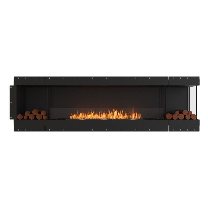 MAD Design Group EcoSmart Fire 110" Flex 104LC/104RC Ethanol Fireplace Insert with Decorative Box by - Rear View