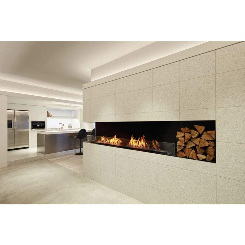 MAD Design Group EcoSmart Fire 110" Flex 104LC/104RC Ethanol Fireplace Insert with Decorative Box by - Installation View