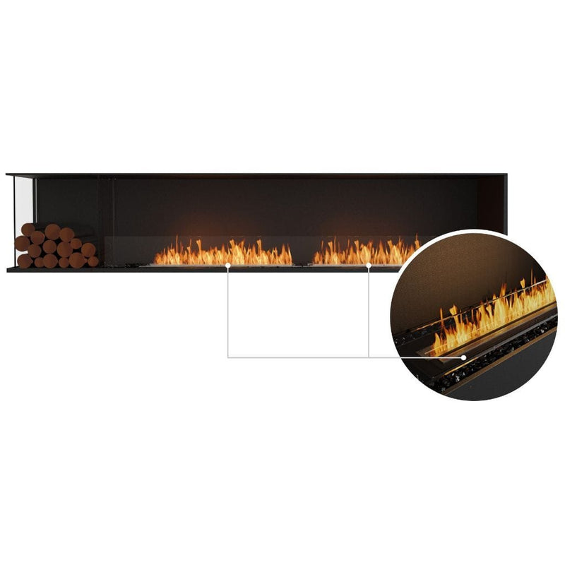 MAD Design Group EcoSmart Fire 110" Flex 104LC/104RC Ethanol Fireplace Insert with Decorative Box by - Side View