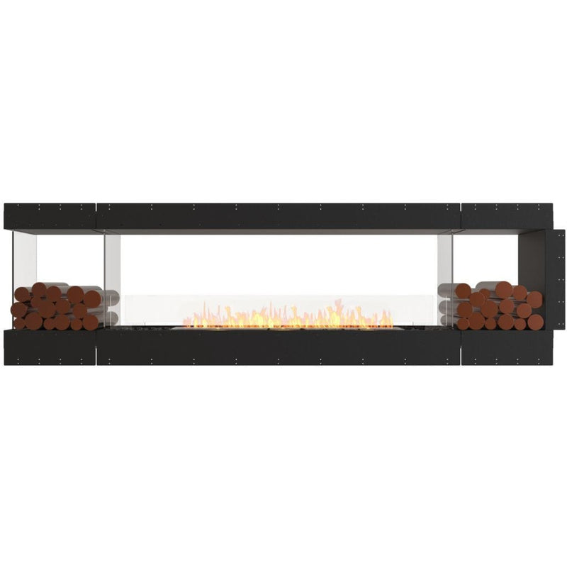 MAD Design Group EcoSmart Fire 110" Flex 104PN Peninsula Ethanol Fireplace Insert with Decorative Box by - Bottom View