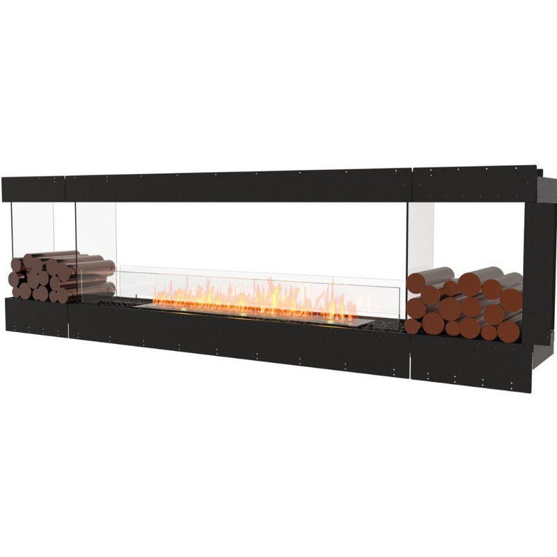 MAD Design Group EcoSmart Fire 110" Flex 104PN Peninsula Ethanol Fireplace Insert with Decorative Box by - Components View