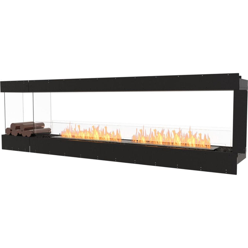 MAD Design Group EcoSmart Fire 110" Flex 104PN Peninsula Ethanol Fireplace Insert with Decorative Box by - Detail View