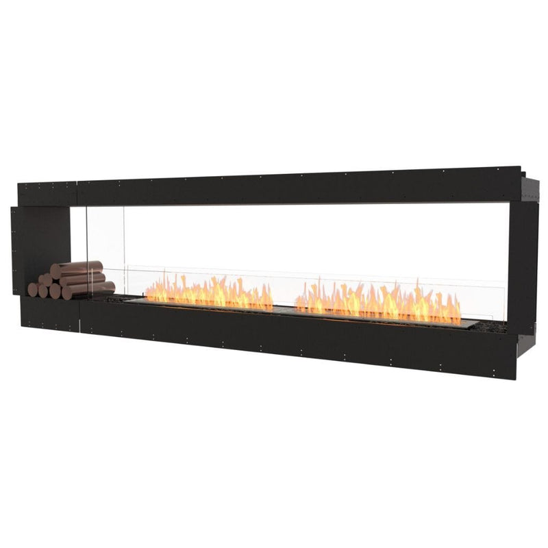 MAD Design Group EcoSmart Fire 112" Flex 104DB Double Sided Ethanol Fireplace Insert with Decorative Box by - Detail View