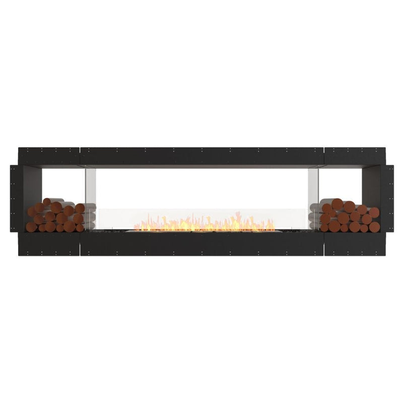 MAD Design Group EcoSmart Fire 112" Flex 104DB Double Sided Ethanol Fireplace Insert with Decorative Box by - Close-Up