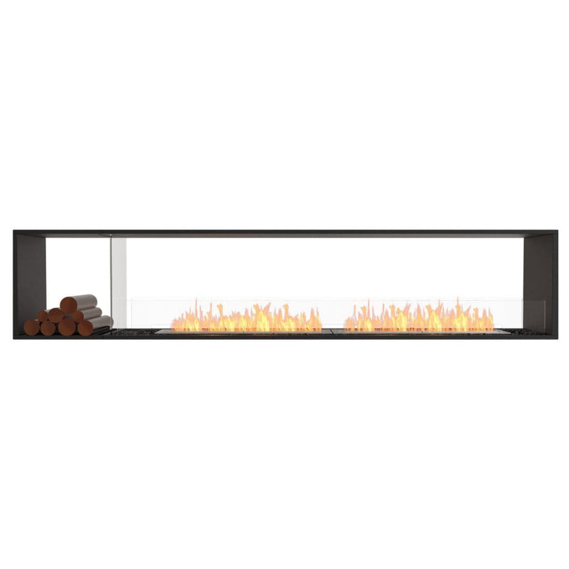 MAD Design Group EcoSmart Fire 112" Flex 104DB Double Sided Ethanol Fireplace Insert with Decorative Box by