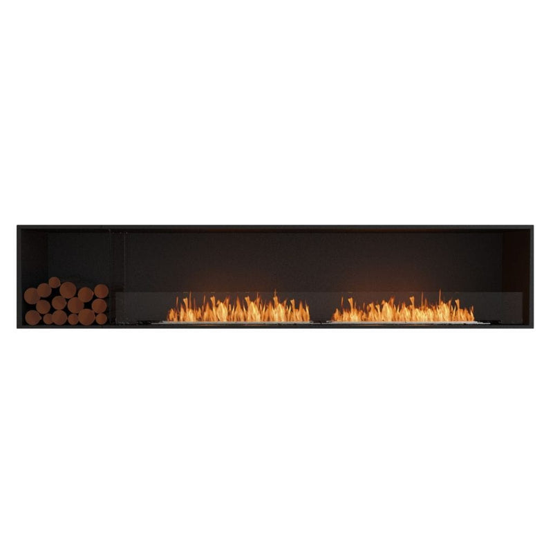 MAD Design Group EcoSmart Fire 112" Flex 104SS Single Sided Ethanol Fireplace Insert with Decorative Box by
