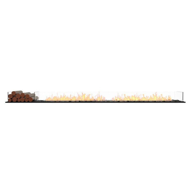 MAD Design Group EcoSmart Fire 125" Flex 122BN Bench Ethanol Fireplace Insert with Decorative Box by