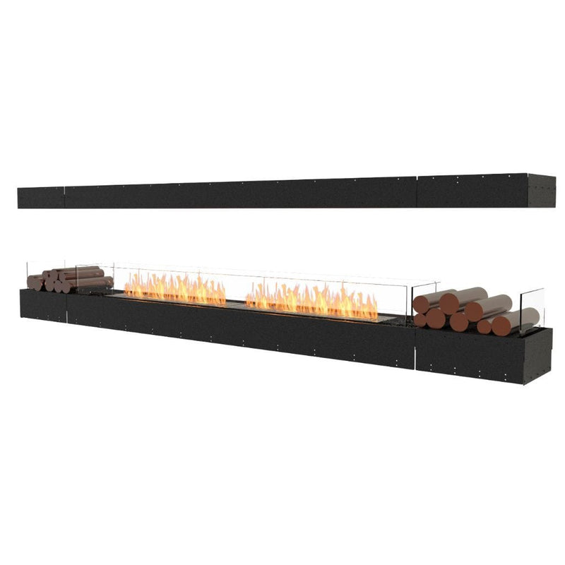 MAD Design Group EcoSmart Fire 125" Flex 122IL Island Ethanol Fireplace Insert with Decorative Box by - Rear View