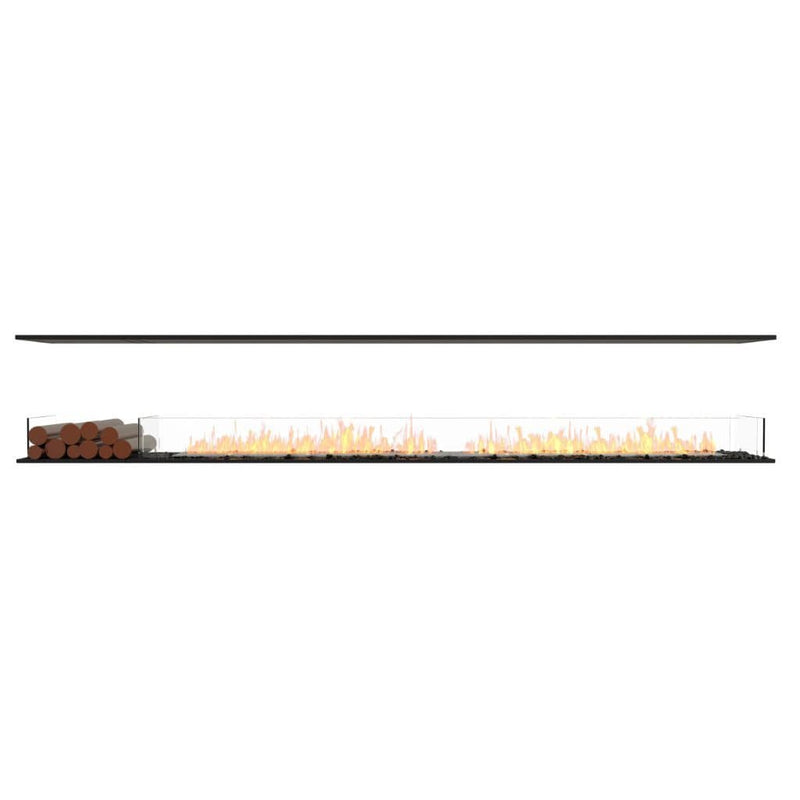 MAD Design Group EcoSmart Fire 125" Flex 122IL Island Ethanol Fireplace Insert with Decorative Box by