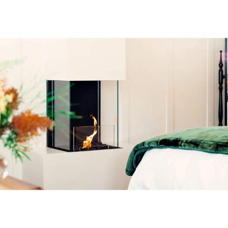 MAD Design Group EcoSmart Fire 126" Flex 122BY Bay Ethanol Fireplace Insert with Decorative Box by - Alternate View