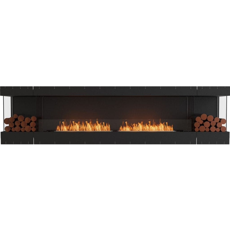 MAD Design Group EcoSmart Fire 126" Flex 122BY Bay Ethanol Fireplace Insert with Decorative Box by - Top View