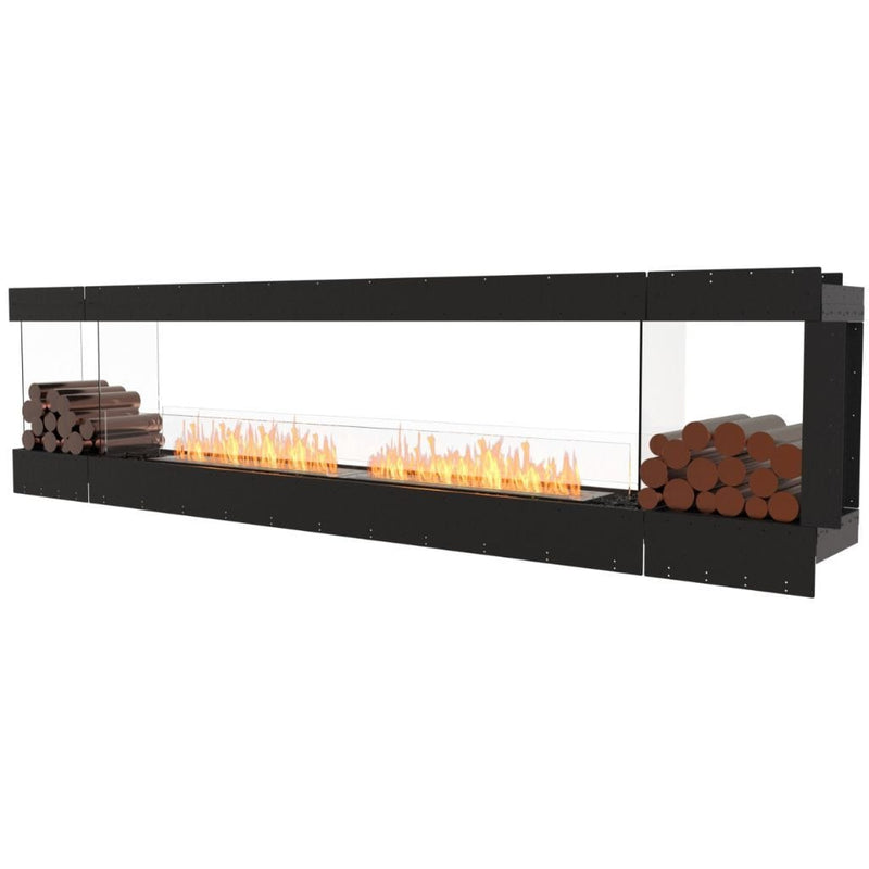 MAD Design Group EcoSmart Fire 128" Flex 122PN Peninsula Ethanol Fireplace Insert with Decorative Box by - Components View