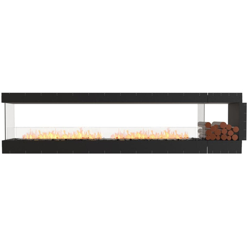 MAD Design Group EcoSmart Fire 128" Flex 122PN Peninsula Ethanol Fireplace Insert with Decorative Box by - Close-Up