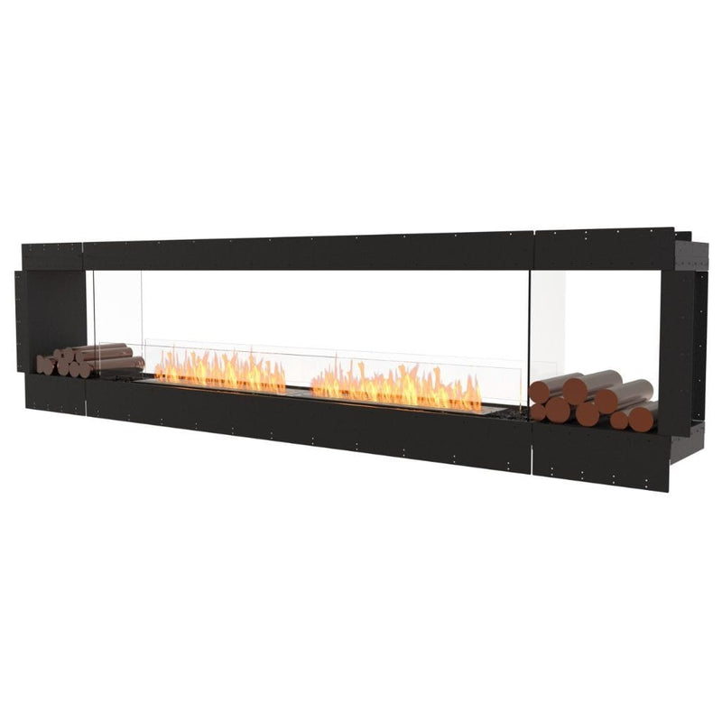 MAD Design Group EcoSmart Fire 130" Flex 122DB Double Sided Ethanol Fireplace Insert with Decorative Box by - Rear View