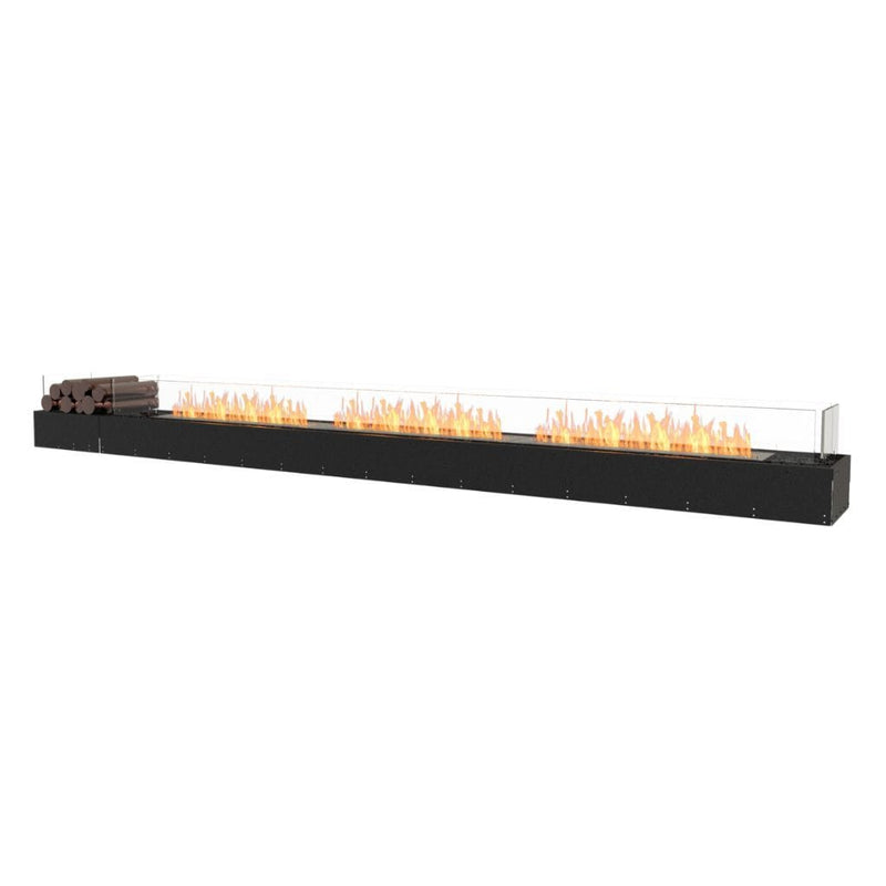 MAD Design Group EcoSmart Fire 143" Flex 140BN Bench Ethanol Fireplace Insert with Decorative Box by - Detail View