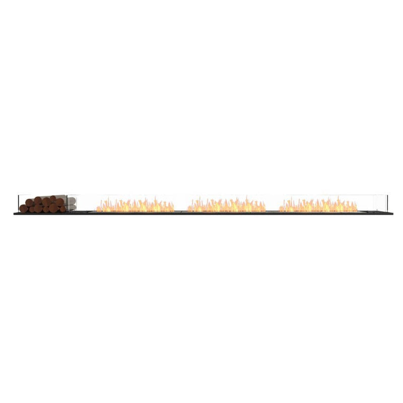 MAD Design Group EcoSmart Fire 143" Flex 140BN Bench Ethanol Fireplace Insert with Decorative Box by