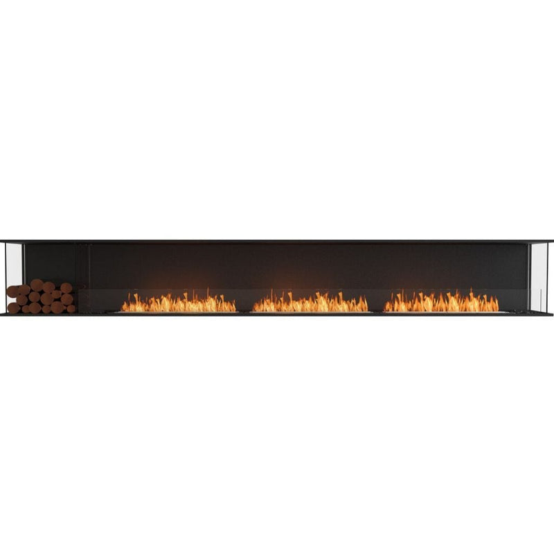 MAD Design Group EcoSmart Fire 144" Flex 140BY Bay Ethanol Fireplace Insert with Decorative Box by