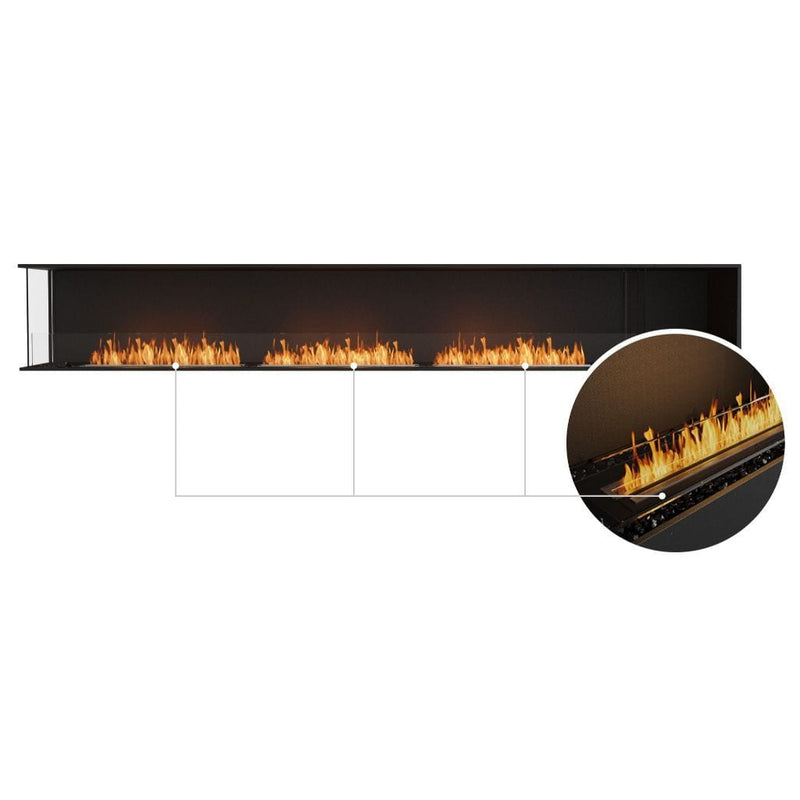 MAD Design Group EcoSmart Fire 146" Flex 140LC/140RC Ethanol Fireplace Insert with Decorative Box by - Dimensions