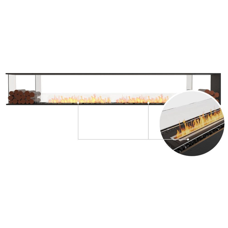 MAD Design Group EcoSmart Fire 146" Flex 140PN Peninsula Ethanol Fireplace Insert with Decorative Box by - Installation View