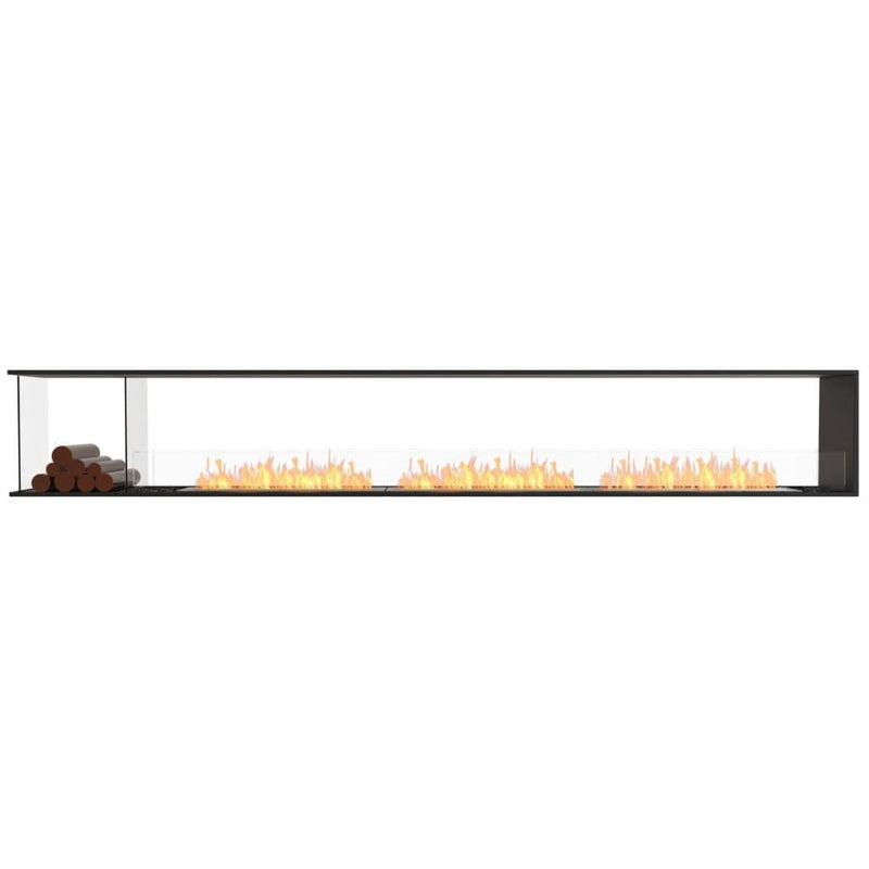 MAD Design Group EcoSmart Fire 146" Flex 140PN Peninsula Ethanol Fireplace Insert with Decorative Box by