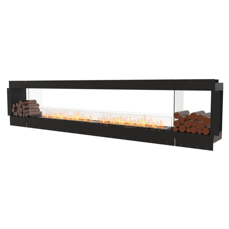 MAD Design Group EcoSmart Fire 148" Flex 140DB Double Sided Ethanol Fireplace Insert with Decorative Box by - Rear View