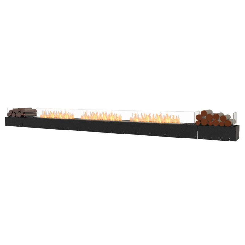 MAD Design Group EcoSmart Fire 161" Flex 158BN Bench Ethanol Fireplace Insert with Decorative Box by - Detail View