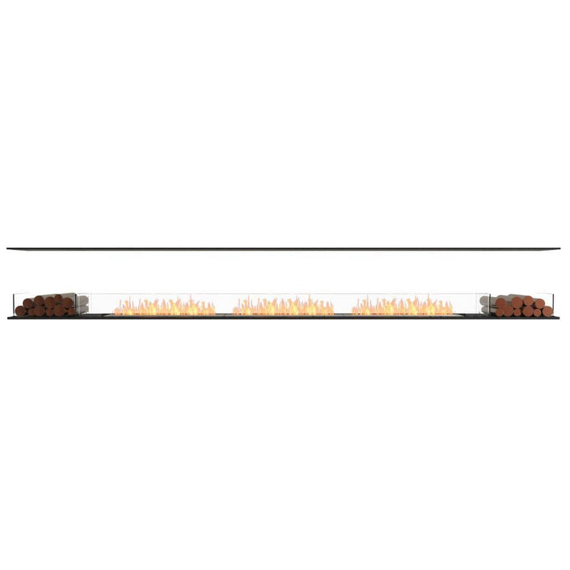 MAD Design Group EcoSmart Fire 161" Flex 158IL Island Ethanol Fireplace Insert with Decorative Box by