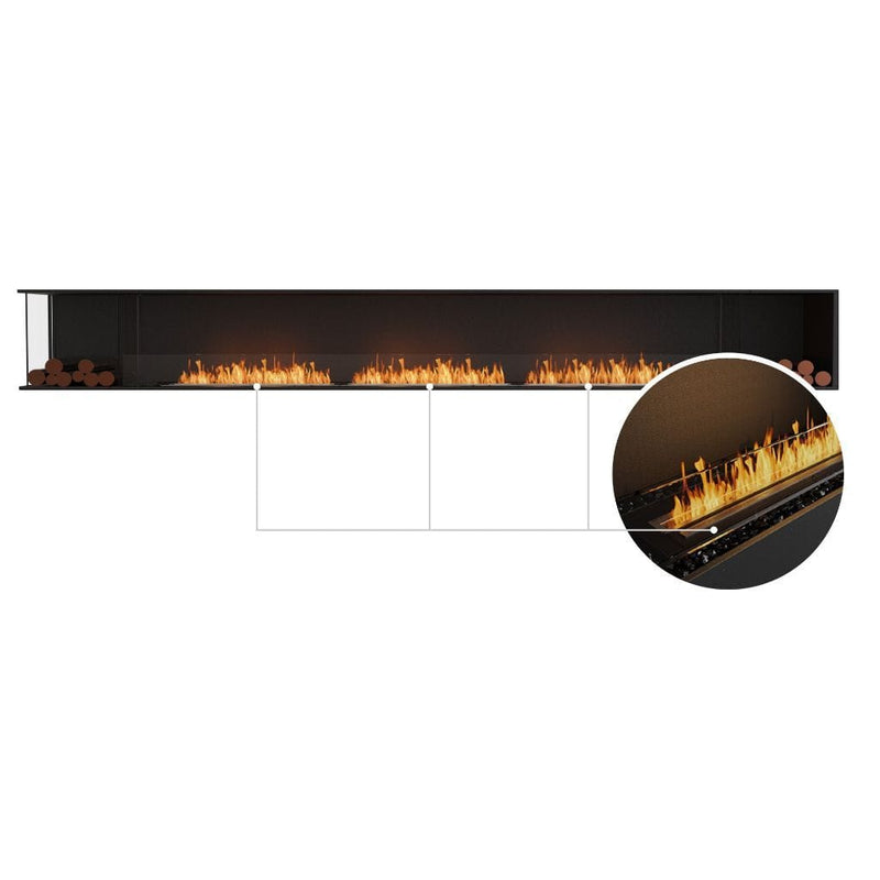 MAD Design Group EcoSmart Fire 164" Flex 158LC/158RC Ethanol Fireplace Insert with Decorative Box by - Side View