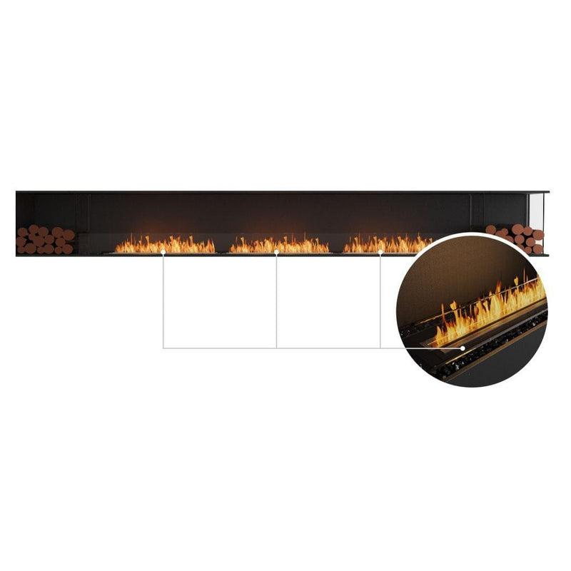 MAD Design Group EcoSmart Fire 164" Flex 158LC/158RC Ethanol Fireplace Insert with Decorative Box by - Dimensions