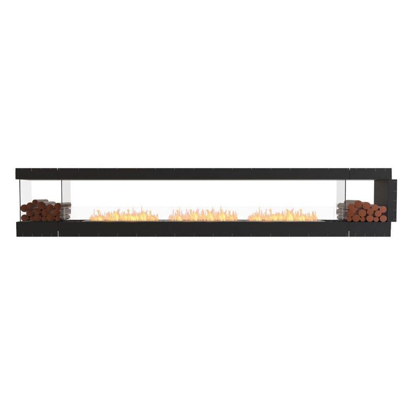 MAD Design Group EcoSmart Fire 164" Flex 158PN Peninsula Ethanol Fireplace Insert with Decorative Box by - Alternate View