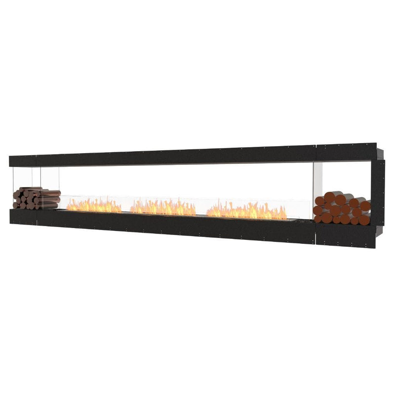 MAD Design Group EcoSmart Fire 164" Flex 158PN Peninsula Ethanol Fireplace Insert with Decorative Box by - Detail View