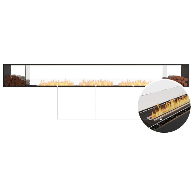 MAD Design Group EcoSmart Fire 167" Flex 158DB Double Sided Ethanol Fireplace Insert with Decorative Box by - Side View