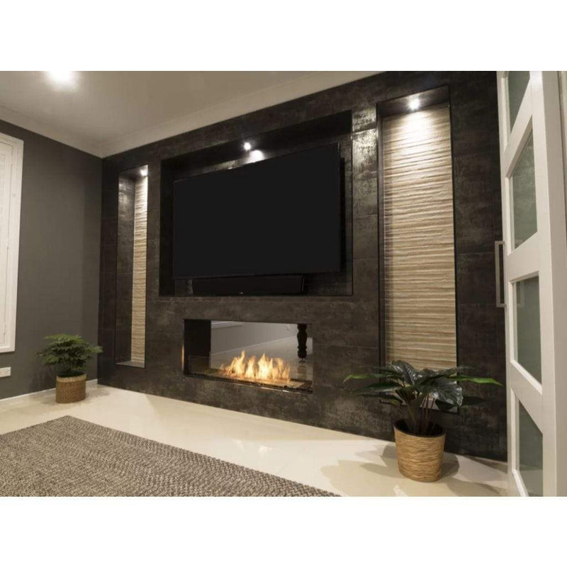 MAD Design Group EcoSmart Fire 167" Flex 158DB Double Sided Ethanol Fireplace Insert with Decorative Box by - Top View