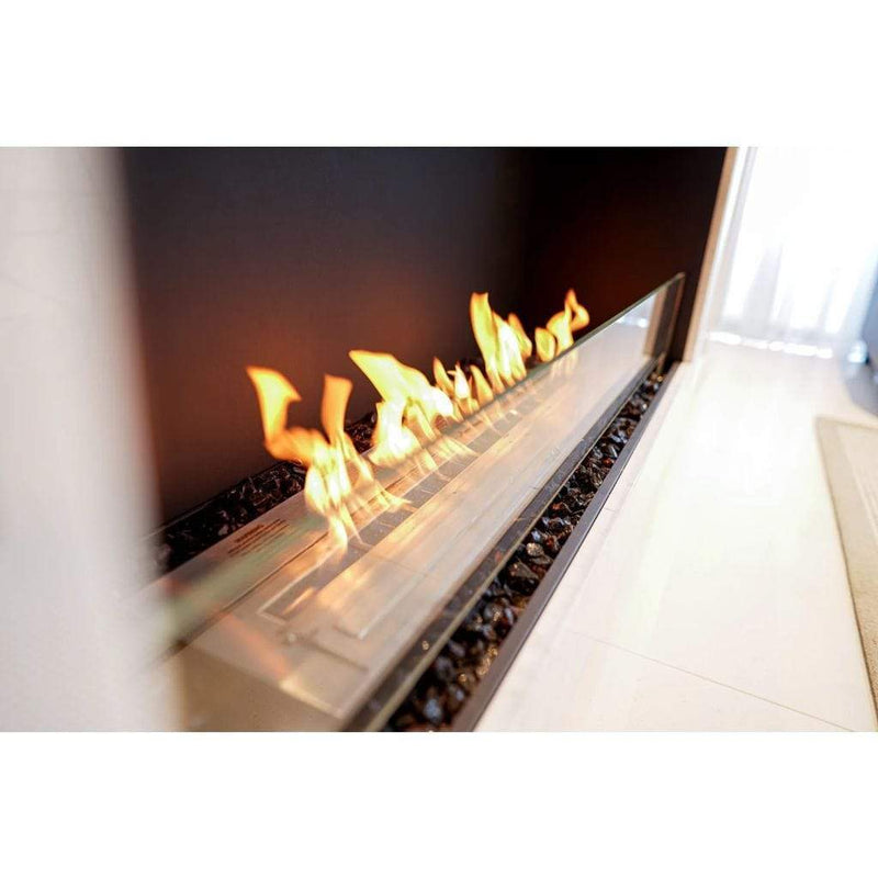 MAD Design Group EcoSmart Fire 167" Flex 158SS Single Sided Ethanol Fireplace Insert with Decorative Box by - Close-Up