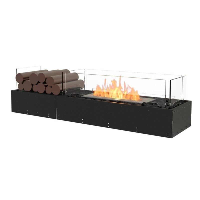 MAD Design Group EcoSmart Fire 53" Flex 50BN Bench Ethanol Fireplace Insert with Decorative Box by - Detail View