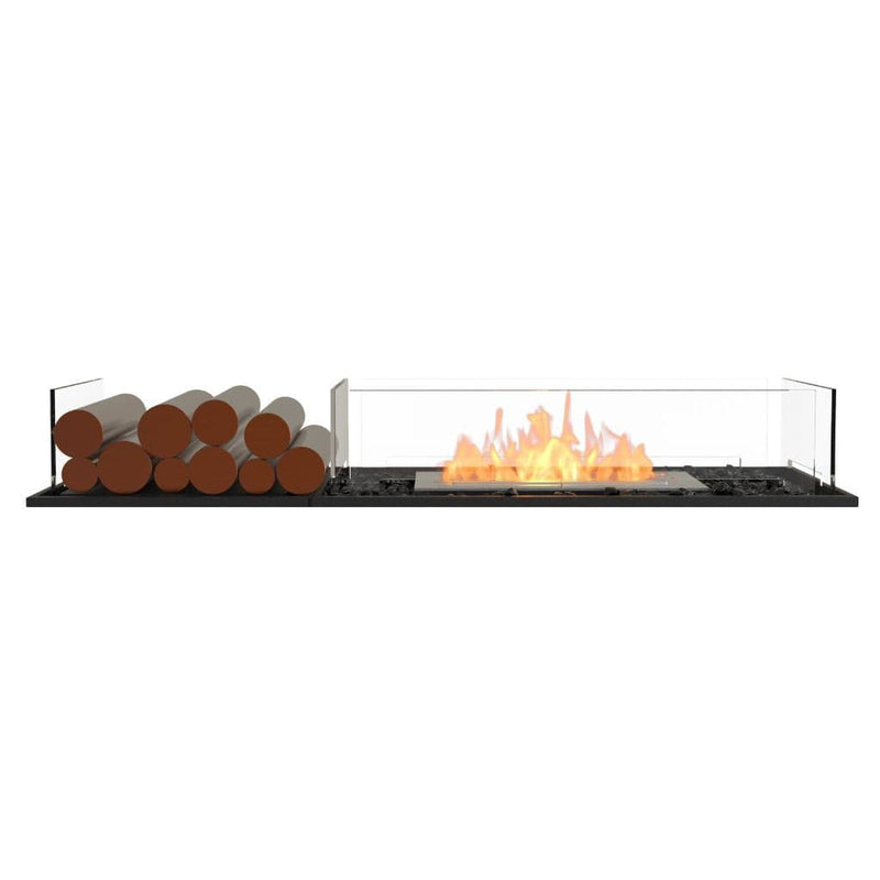 MAD Design Group EcoSmart Fire 53" Flex 50BN Bench Ethanol Fireplace Insert with Decorative Box by
