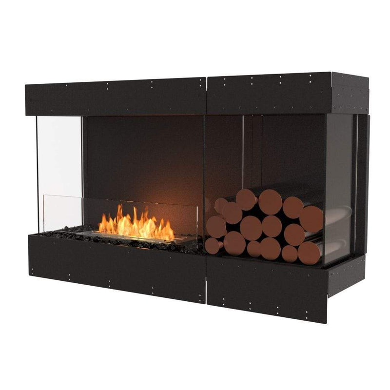 MAD Design Group EcoSmart Fire 53" Flex 50BY Bay Ethanol Fireplace Insert with Decorative Box by - Rear View