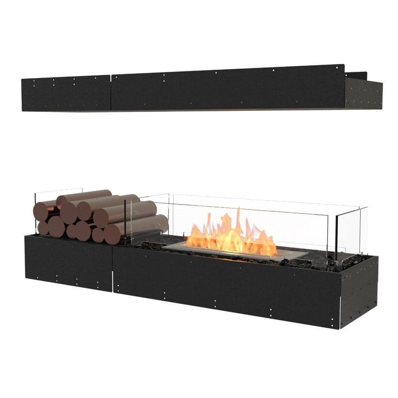 MAD Design Group EcoSmart Fire 53" Flex 50IL Island Ethanol Fireplace Insert with Decorative Box by - Detail View