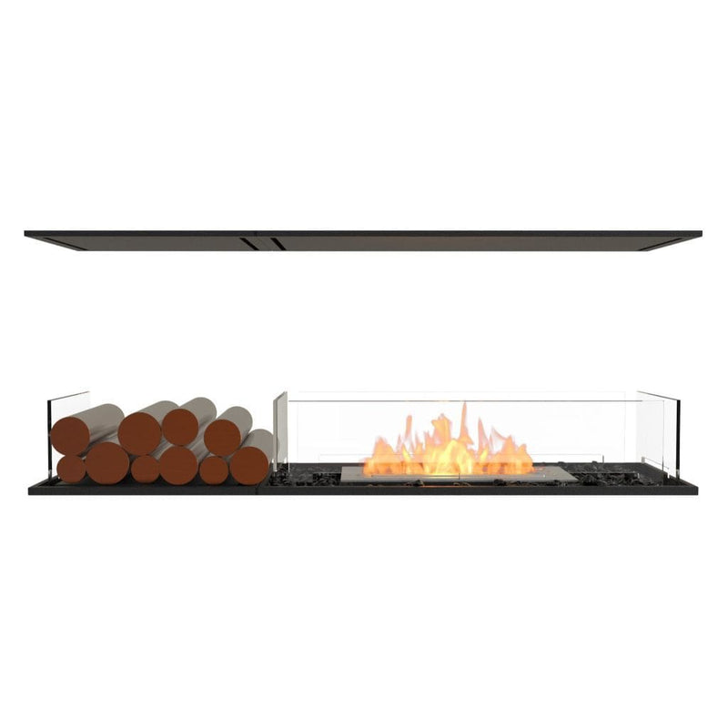 MAD Design Group EcoSmart Fire 53" Flex 50IL Island Ethanol Fireplace Insert with Decorative Box by