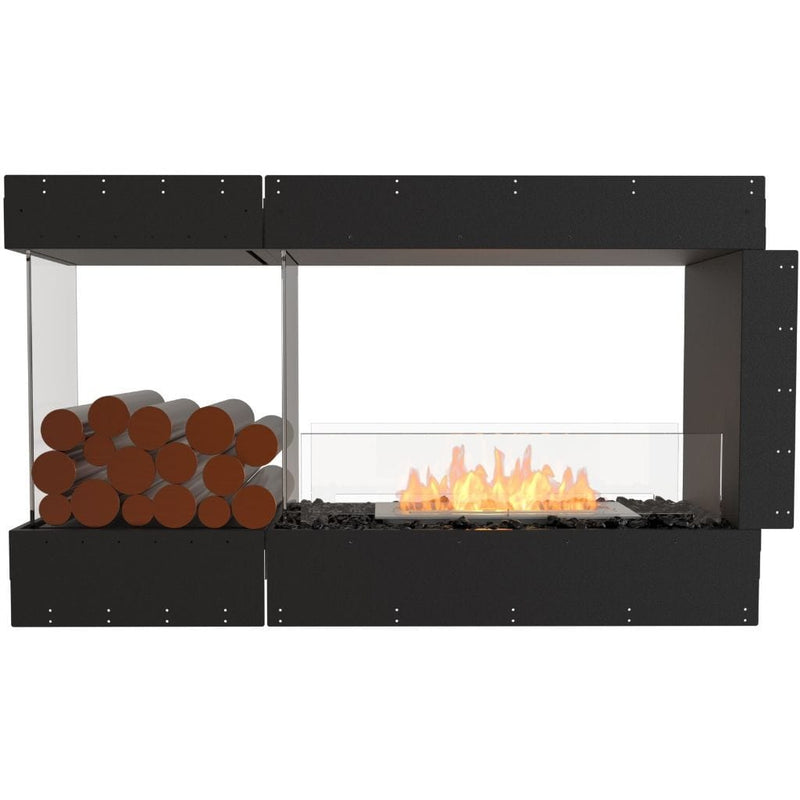 MAD Design Group EcoSmart Fire 55" Flex 50PN Peninsula Ethanol Fireplace Insert with Decorative Box by - Alternate View
